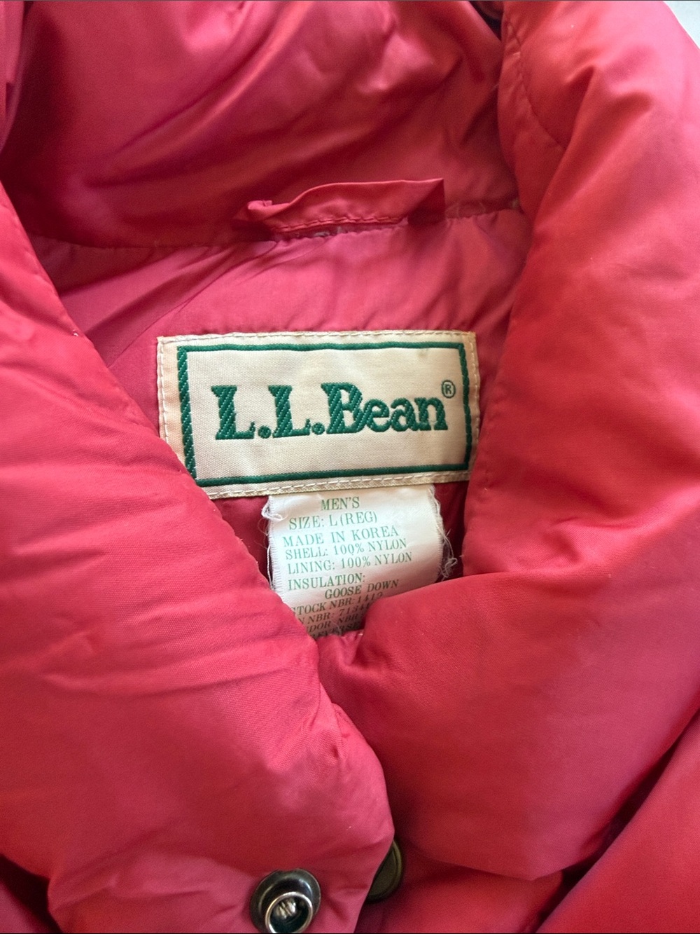 Vintage L.L. Bean Goose Down Puffer Vest - Picture 2 of 7